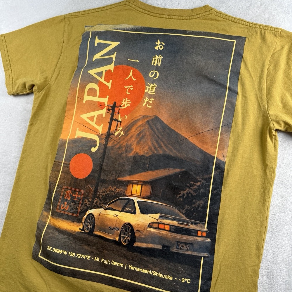 Laundry Nissan S14 Silvia T Shirt Men's XL Japan Mt Fuji Graphic Street Racer